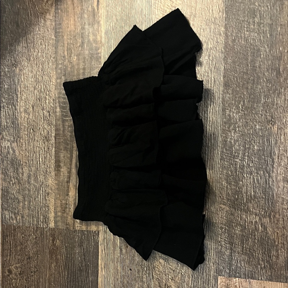Amazon Black Mini Skirt with Ruffles